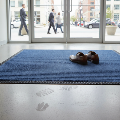 Premium Ribbed Entrance Door Mat - Indoor Use for Medium Traffic