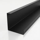 L Return Aluminium Fascia Board 30mm – 3m — Textured Black