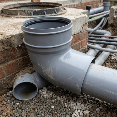 112.5° Single Socket Bottom Offset Bend for 110mm Pipe