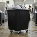 72 litre recycled polyethylene tapered truck with castors