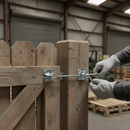 Heavy Duty Wire Cabin Hook Eye Latch 8 Inch - Zinc-Plated Steel for Gates and Doors