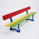 Kids Nursery Bench Cast Steel Frame FSC Wood Seat (view 2)