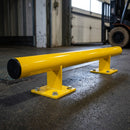 200 x 1000mm raised collision protection bar, yellow