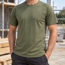 Khaki Green Bamboo Charcoal Freshness Tee