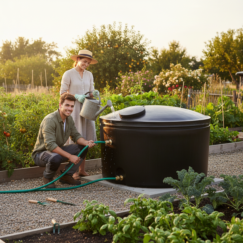 Dark Olive Green 4500 Litres High-Performance Potable Water Tank - Heavy Duty Design