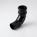 Traditional Adjustable Swanneck 76mm Dia Downpipe Connector — RAL 9005