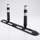 2m recycled cycle lane bollard with reflective bands (view 2)