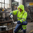 Dark Slate Gray Premium Two Tone Hi-Vis Thermal Waterproof Coveralls