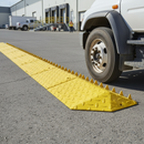 Rosy Brown Premium End Cap for Directional Flow Plate & Traffic Management Ramp
