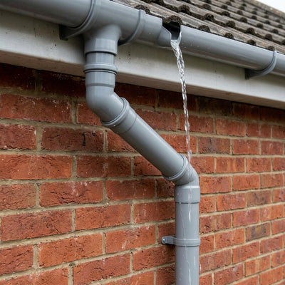 76mm Diameter Flush Joint Adjustable Swanneck Downpipe
