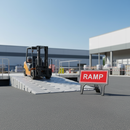 Light Slate Gray Premium Ramp 1050 x 450mm Sign Holder for Road Safety