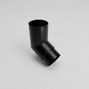 76mm Diameter Flush Joint Aluminium Downpipe Bends — RAL 9005 / 112.5 Deg