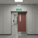 Light Slate Gray Premium Fire Safety Exit Right Arrow Sign - Compliant & Versatile
