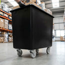 425 Litre Recycled Tapered Truck – Black Polyethylene