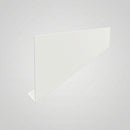 Aluminium Fascia Board Sample — RAL 9016 / 'V' Return