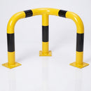 600 x 600 x 600mm Steel Corner Protection Guard Yellow/Black (view 2)