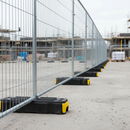 Light Gray Premium Hi-Vis Anti-Trip Rubber Block Temporary Fence Feet