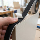 Black Expanded EPDM Foam Strip 18x9mm, Self Adhesive - 10m Roll (view 2)