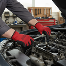 Dark Slate Gray Professional Nitrile Nylon Gloves - Breathable and Oil Resistant