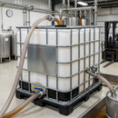 1000 Litre Reconditioned Opaque White IBC, Plastic Pallet, Grade A