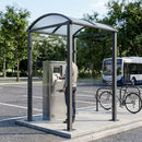 Pay Point Shelter, Safety Glass and Polycarbonate Roof - Multi Colour