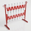 3.6m Extendable Trellis Barrier – Steel Red/White or Yellow/Black (view 2)