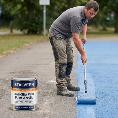 Anti-Slip Path Paint 5L - Water-Based Acrylic Coating