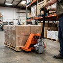 Semi-Powered Pallet Truck 1500kg – 400W Motor, Lithium Battery