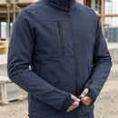 Full Zip Fleece Work Jacket with Recycled Polyester - Navy (view 2)