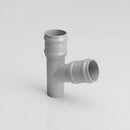 Traditional Aluminium Downpipe Branch 76mm Diameter — RAL 9006 / 112.5 Degrees