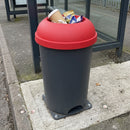 Open Top Plastic Litter Bin, 50 Litre Capacity