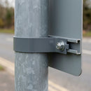 Grey Anti-Rotation Sign Post Clip - Multiple Sizes