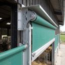 Manual Agricultural Door - Green Fabric Finish