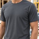 Moisture Wicking Recycled Polyester Work T-Shirt - Steel Grey (view 2)