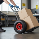 Premium 11 Inch Pneumatic Wheel with 20mm Roller Bearing Bore, Durable Red Plastic Rim, 2 Pack for Versatile Applications