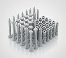 M8 x 70mm Hex Head Coach Screws, Stainless Steel (Pack of 50) — RAL 7035
