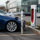 Dark Slate Gray High-Performance EV Charging Point Protection Bollard - Stainless Steel