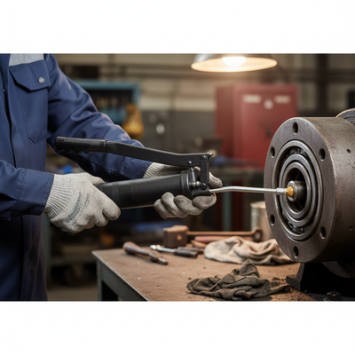Heavy-Duty Grease Gun for 400g Cartridge - Reliable Lubrication Tool