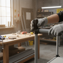 Dim Gray Premium PVC 3 Way Corner Connector for Square Tubing - 23.5mm