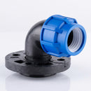 MDPE Elbow Flange — Right-Angle Plastic Pipe Fitting (view 2)
