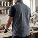 Steel Grey Low-Shedding Sleeveless Fleece Gilet