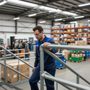 Gray Premium Ramp Handrail 90-Degree and Swivel Elbow Connectors for Durable and Secure Installations