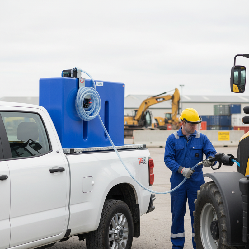 Dark Slate Gray 400 Litre High-Performance Adblue Transfer Tank