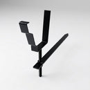 Moulded Ogee Gutter Rise and Fall Bracket 125 x 100mm — RAL 9005
