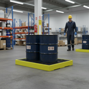Dim Gray Premium 2 Drum 130 Litre Bund Floor for Efficient Spill Containment