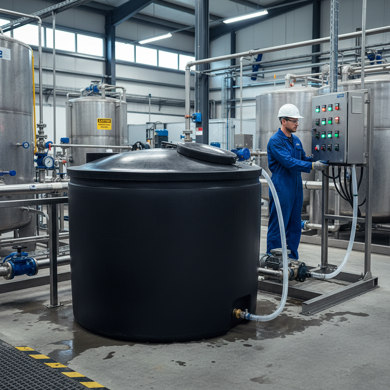 Dark Slate Gray 2300 Litre Heavy Duty Water Tank - Low Capacity Solution