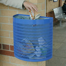 Semi-Circular Open Top Litter Bin 28L – Wall or Post Mount
