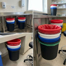 Coloured Plastic Waste Bin 18L - Pack of 4