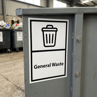 A3 Self Adhesive Bin Signs – Waste Separation Stickers