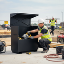 Dark Slate Gray Heavy Duty Steel Storage Vault - 1215mm x 595mm x 1185mm